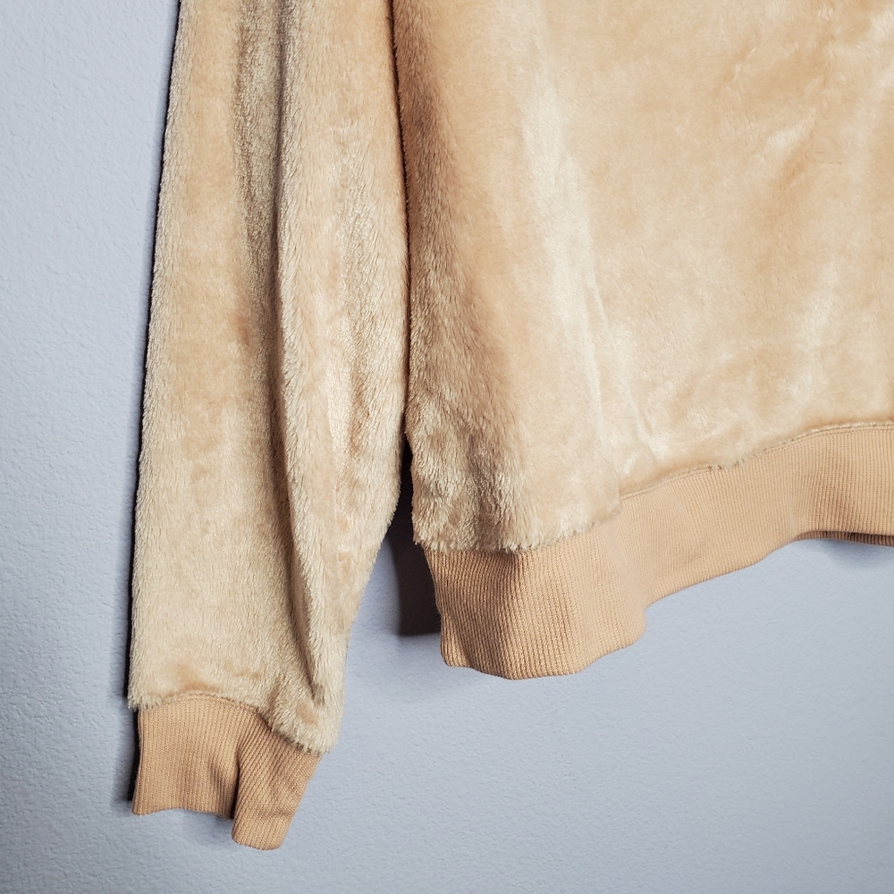 Arizona Blush Pink Fuzzy Crewneck Sweatshirt - Picture 4 of 7